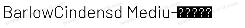 BarlowCindensd Mediu字体转换
